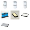 Filter Kit for Hyundai R140LC-9A with Cummins Engine SN -0349 PRIM YR 2014-