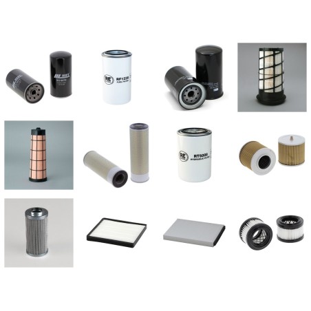 HYUNDAI R 145 LCR-9 Filter Service Kit w/Mitsubishi D04-FDTAA Eng.   YR  2010-