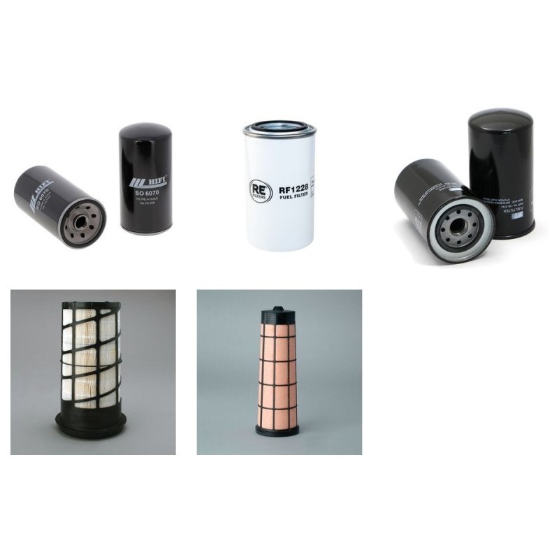 HYUNDAI R 145 LCR-9 Filter Service Kit Air Oil Fuel Filters w/Mitsubishi D04-FDTAA Eng.   YR  2010-
