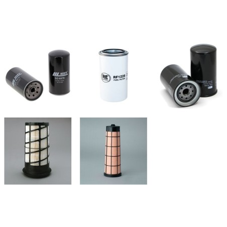 HYUNDAI R 145 LCR-9 Filter Service Kit Air Oil Fuel Filters w/Mitsubishi D04-FDTAA Eng.   YR  2010-