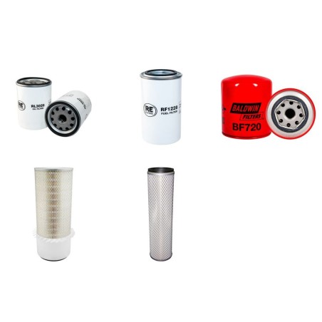 HYUNDAI R 160 LC-7 Filter Service Kit Air Oil Fuel Filters w/Mitsubishi S6S-DT Eng.   YR  2006-
