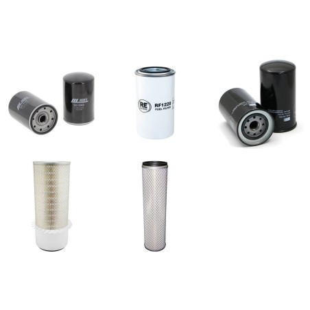 HYUNDAI R 170 W-7A Filter Service Kit Air Oil Fuel Filters w/Mitsubishi D04FD-TAA Eng.   YR  2008-  TIER III