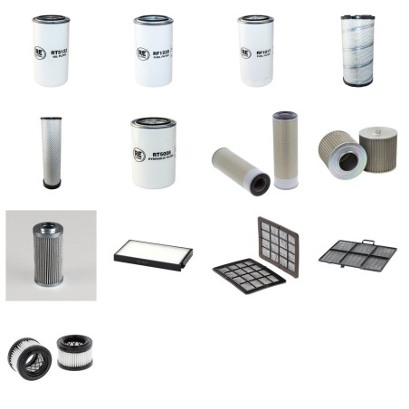Filter Kit for Hyundai R210W-9MH with Cummins QSB6.7 Engine