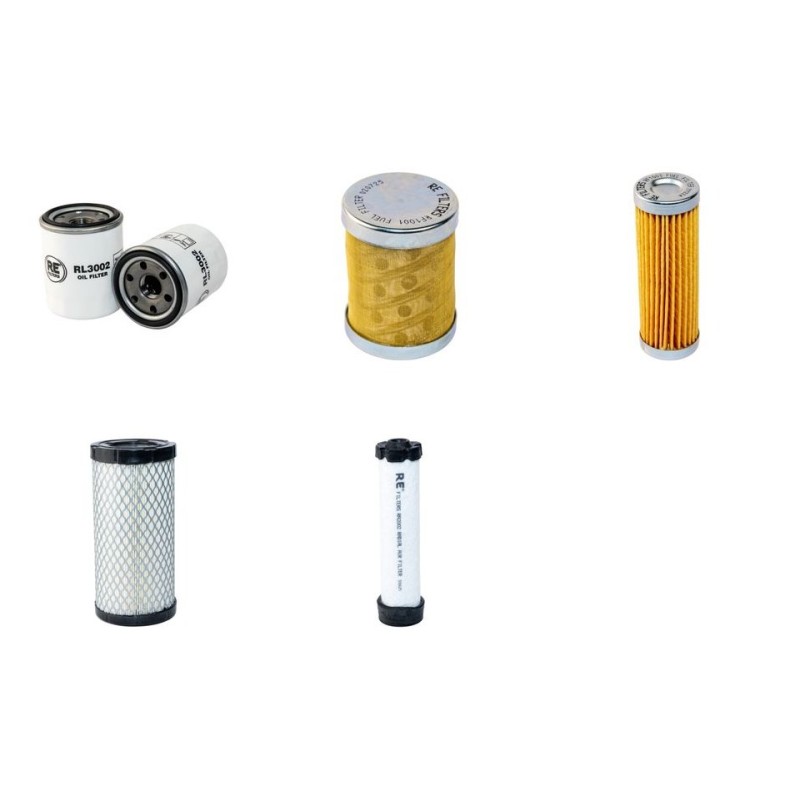 HYUNDAI R 22-7 Filter Service Kit Air Oil Fuel Filters w/Mitsubishi  Eng.