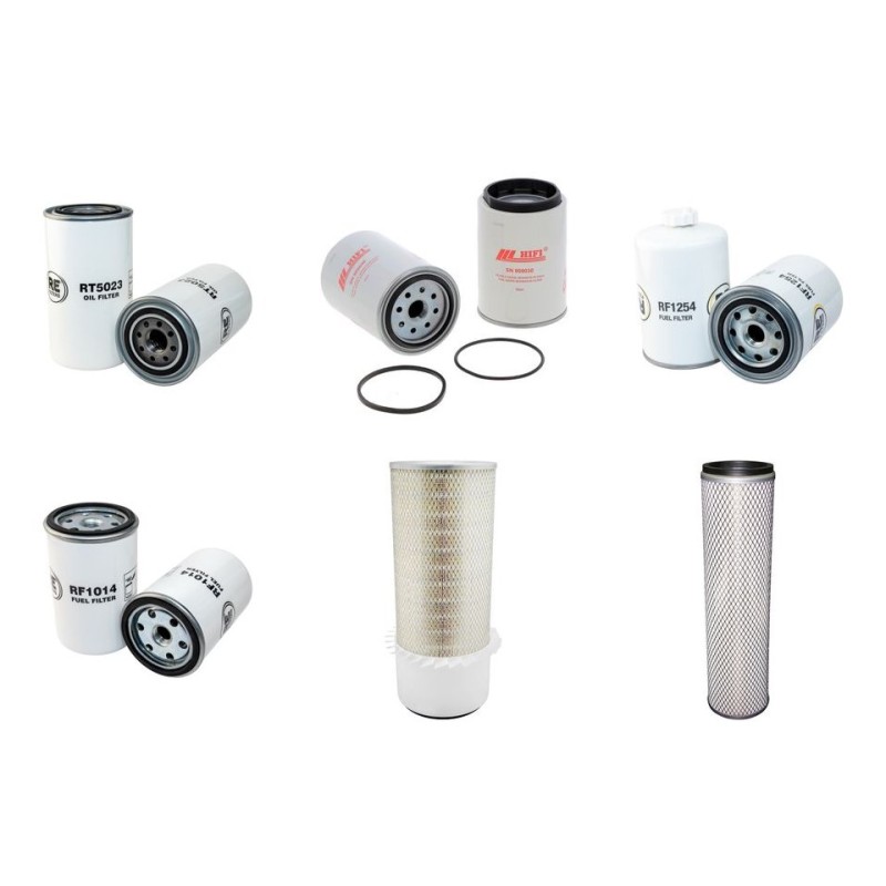 HYUNDAI R 250 LC-7 Filter Service Kit Air Oil Fuel Filters w/Cummins B5.9-C Eng. SN  #0857-