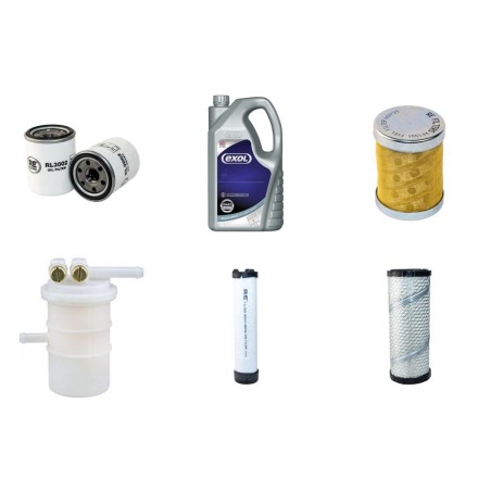 Filter Kit for Hyundai R27Z-9 Engine Filter Lubricant Kit with Mitsubishi Engine