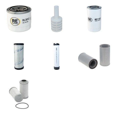 HYUNDAI R 35 Z-7 Filter Service Kit w/Yanmar 3Tnv88 Eng. 2009-
