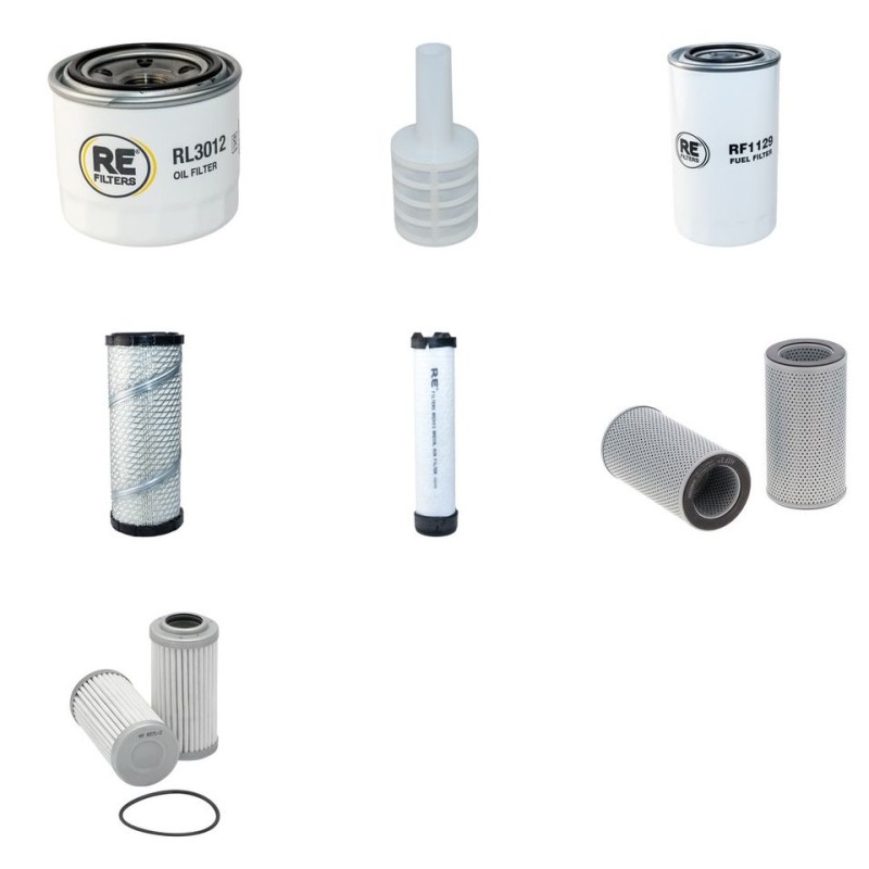 HYUNDAI R 35 Z-9 Filter Service Kit w/Yanmar 3Tnv88 Eng. 2011-
