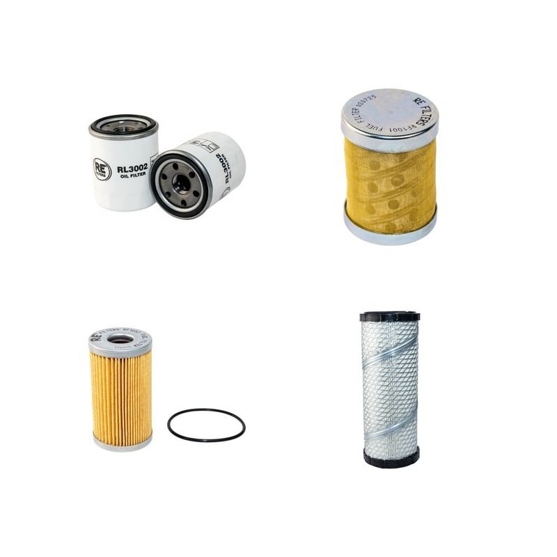 HYUNDAI R 36 N-7 Filter Service Kit Air Oil Fuel Filters w/Mitsubishi  Eng.