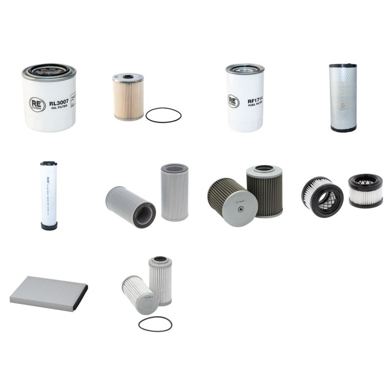 HYUNDAI R 60 CR-9A Filter Service Kit w/Yanmar 4Tnv98C Eng. 2014-