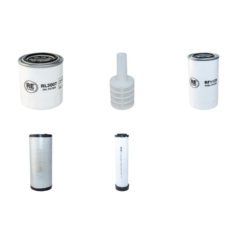 Filter Kit for Hyundai R80 CR-9 Air Oil Fuel with Yanmar 4TNV98 Engine YR2011-