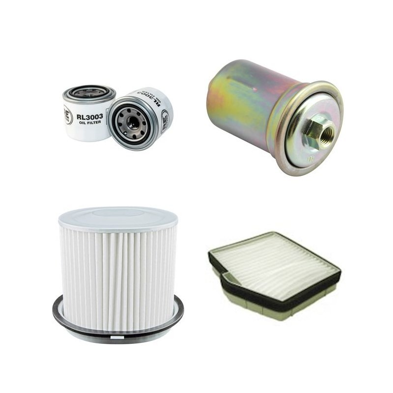 Filter Kit for Hyundai VU LT LW H 200 2.4 4WD with G4CS Engine YR 10.97- 112 CH KMF