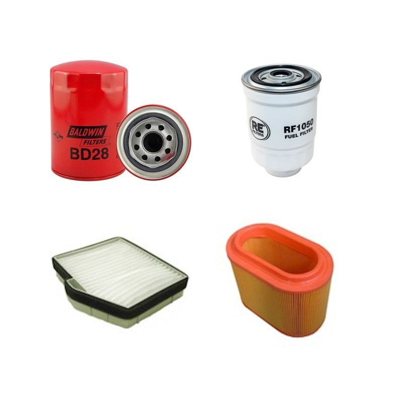 Filter Kit for Hyundai VU LT LW H-1 2.5 D with D4BH Engine YR 06.00-10.05 99 CH CHASSIS