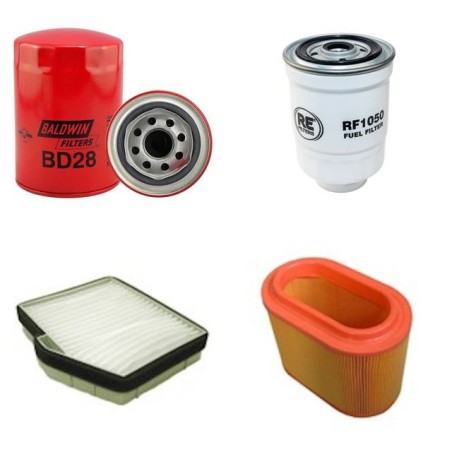 HYUNDAI VU/LT/LW H-1 2.5 TD Filter Service Kit w/ D4BF Eng.   YR  10.97- 80 CH KMF