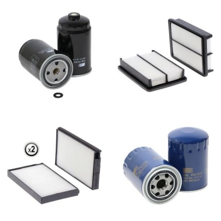 HYUNDAI VU/LT/LW MONTANA 2.5 CRDI Filter Service Kit w/ D4CB Eng.   YR  05.08- 170 CH