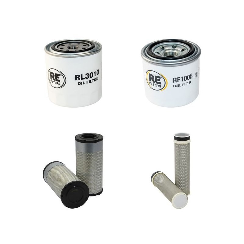 IHI 50 V4 Filter Service Kit Air Oil Fuel Filters w/Kubota V2403 Eng.   YR  2014