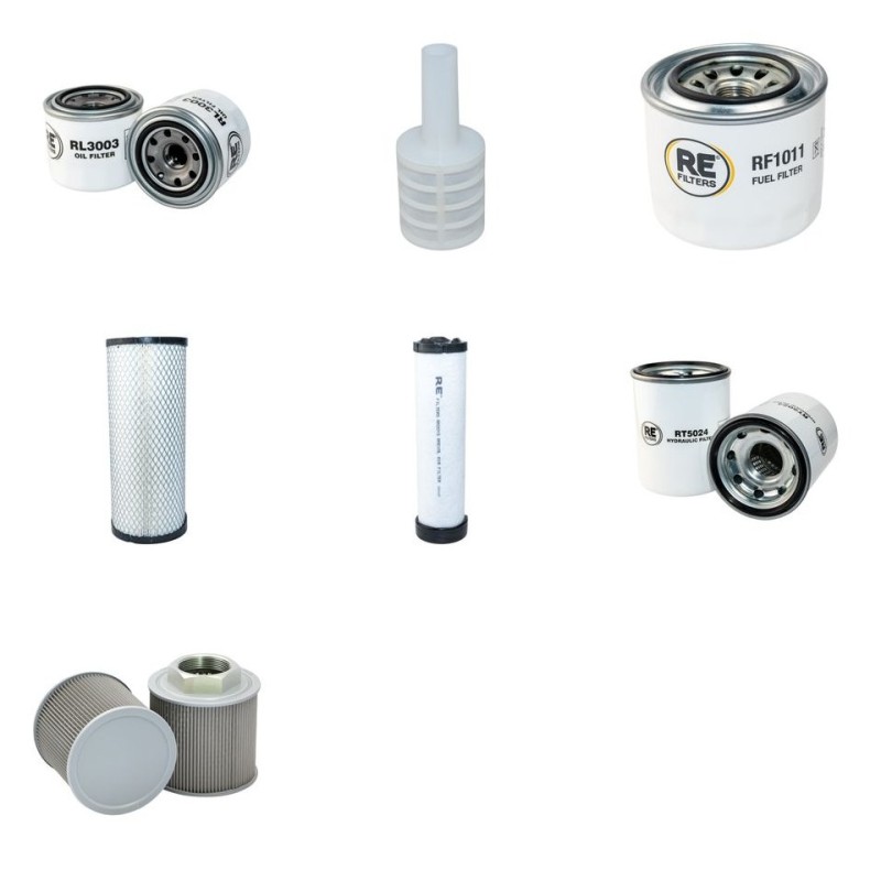 IHI 55 VX Filter Service Kit w/Yanmar 4TNV88-BQIK Eng. SN  WZ000001- YR  2008-