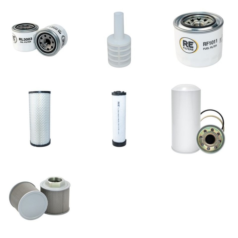 IHI 65 VX Filter Service Kit w/Yanmar 4TNV88-BQIK Eng. SN  WZ000001- YR  2008-