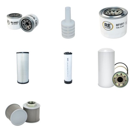 IHI 65 VX Filter Service Kit w/Yanmar 4TNV88-BQIK Eng. SN  WZ000001- YR  2008-