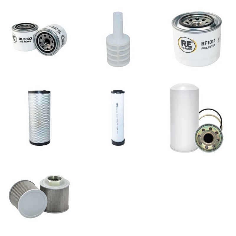 IHI 65 VX-2 Filter Service Kit w/Yanmar 4TNV88-BQIK Eng.   YR  2008-