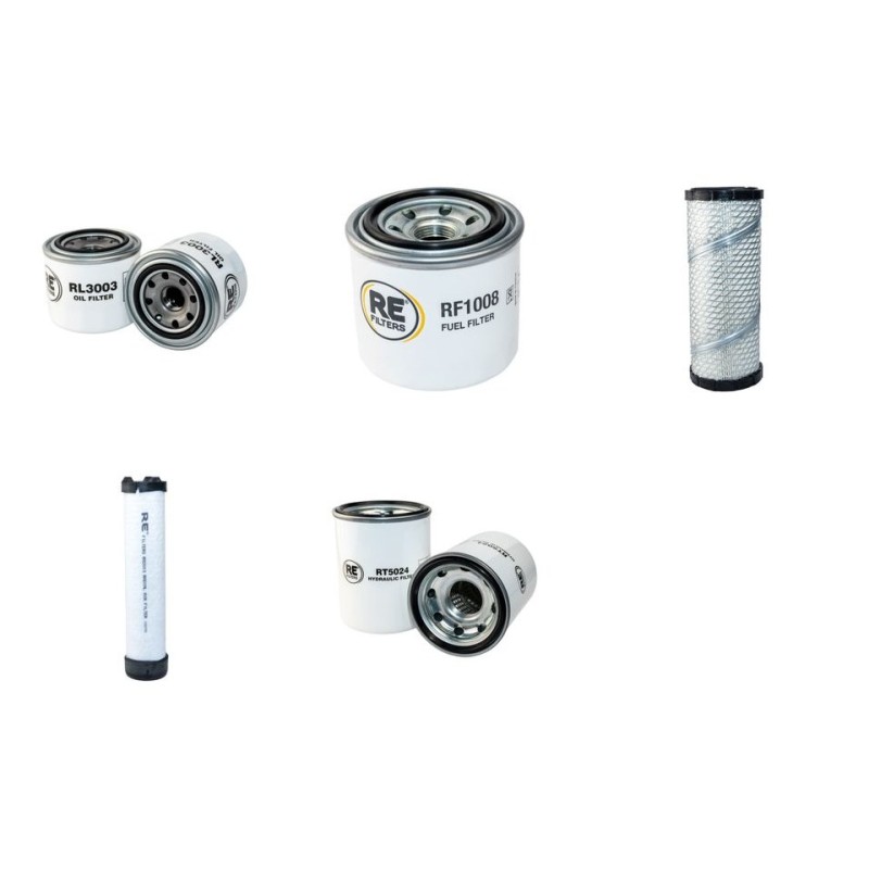 IHI IS 35 N Filter Service Kit w/Isuzu 3Ld1 Eng.