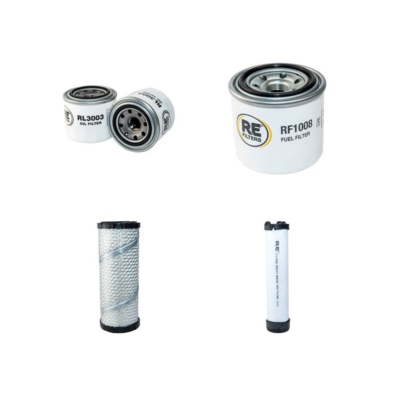 IHI IS 35 N Filter Service Kit Air Oil Fuel Filters w/ISUZU 3LD1 Eng.