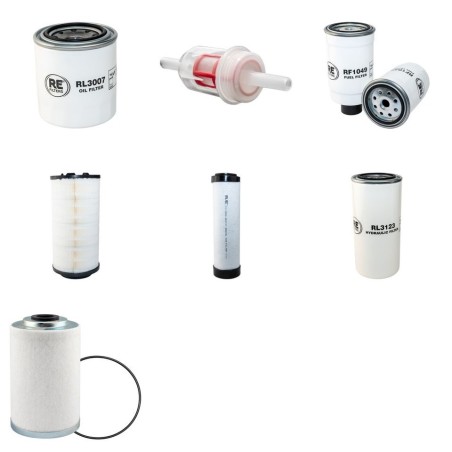 ATLAS COPCO XAS 87 KD Filter Service Kit with Kubota V1505T Eng Year 2009-