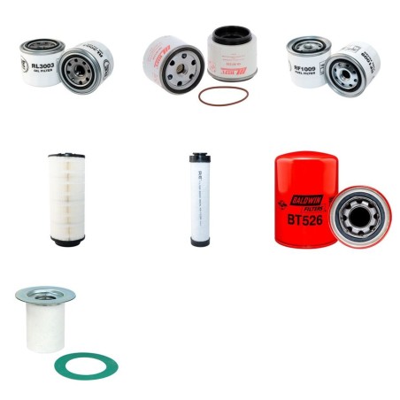 INGERSOLL RAND 7.41 Compressor Filter Service Kit w/ KubotaEng.