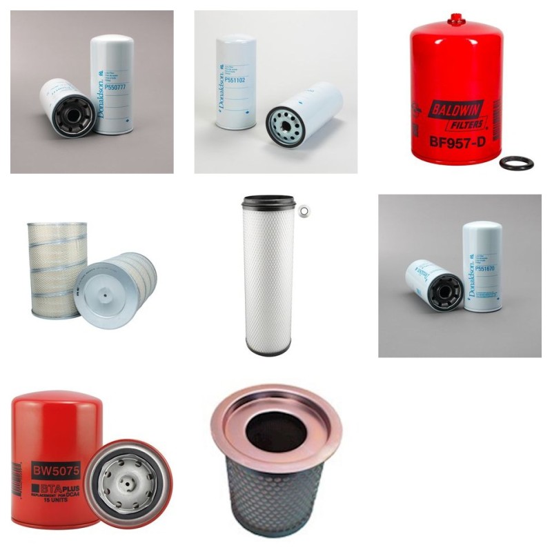 INGERSOLL RAND XP 750 WCU Filter Service Kit w/Cummins  Eng.