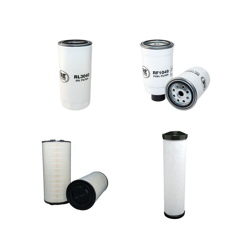 INTER-DRAIN 1622 HAT Filter Service Kit Air Oil Fuel Filters w/Deutz  Eng.