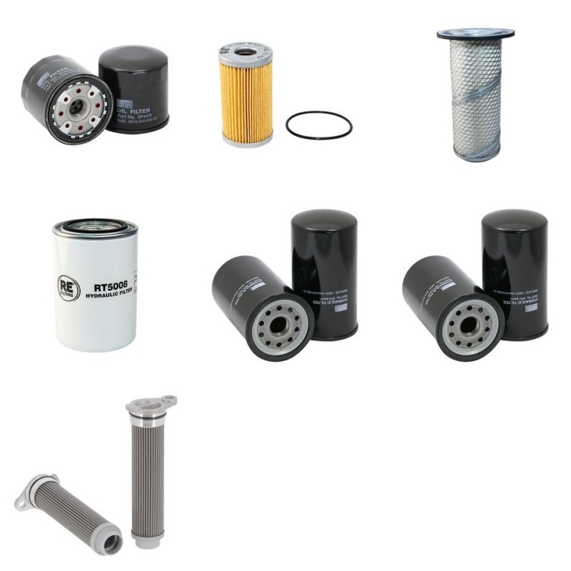ISEKI TK 538 H TURBO Filter Service Kit w/ISEKI E3CD-TURBO Eng.