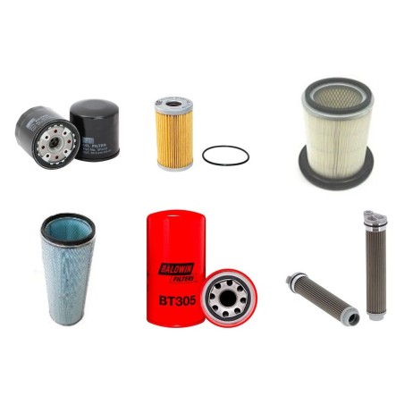 Filter kit for Iseki TK546 with Iseki E4CG-B07 Engine
