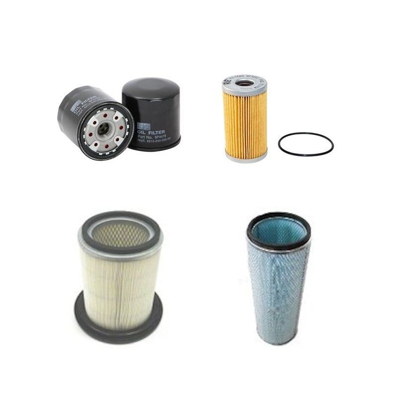 ISEKI TK 546 Filter Service Kit Air Oil Fuel Filters w/ISEKI E4CG-B07 Eng.