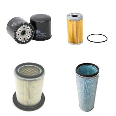 ISEKI TK 546 Filter Service Kit Air Oil Fuel Filters w/ISEKI E4CG-B07 Eng.