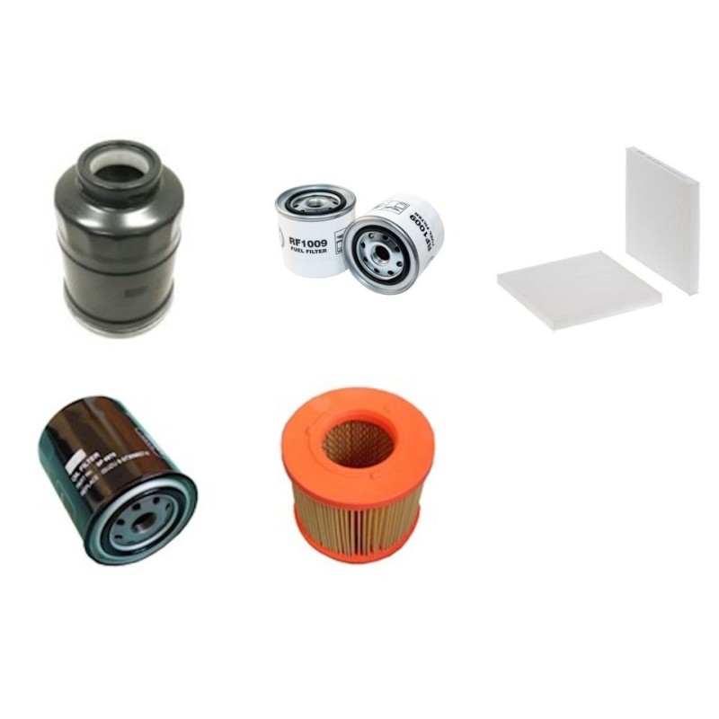 ISUZU 4X4 D-MAX 3.0 DITD 4X4 Filter Service Kit w/ 4JH1-TC Eng.   YR  05.02-12.06 131 CH 8DH