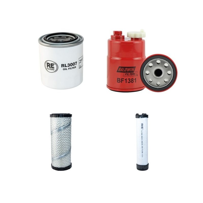 ATN AE 7380 Filter Service Kit Air Oil Fuel Filters w/Kubota D1105EU2 Eng.   YR  2011-
