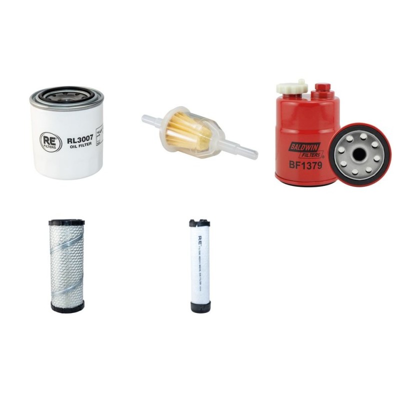 ATN ZEBRA Filter Service Kit Air Oil Fuel Filters w/Kubota D1305 Eng.   YR  2012-