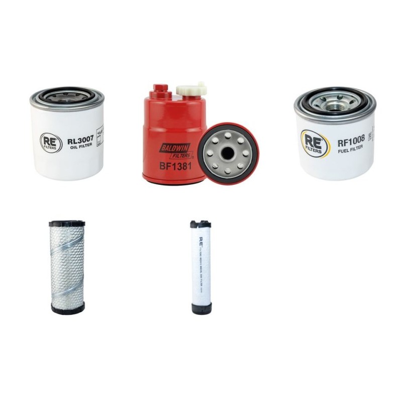 ATN ZEBRA 12 Filter Service Kit Air Oil Fuel Filters w/Kubota V1305-E2BEUX1 Eng.