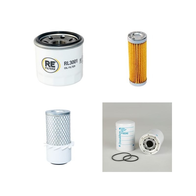 JACOBSEN GK IV DIESEL Filter Service Kit w/KUBOTA D600 Eng.