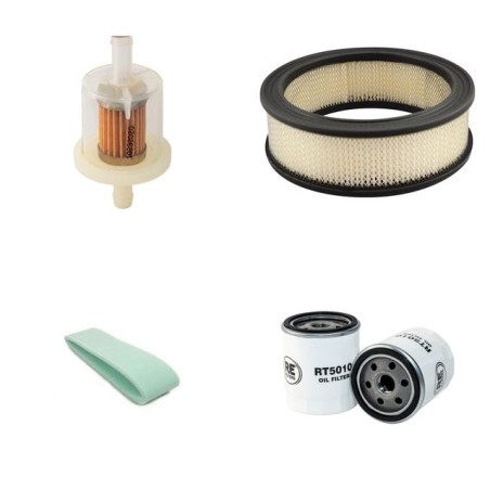Filter Kit for Ransomes Jacobsen GKIV PLUS  Air Oil Fuel Filters with Briggs & Stratton 350447-1173A1 Engine 18 CH