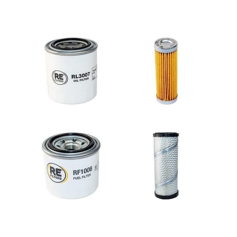 Filter Kit for Ransomes Jacobsen Highway3 Air Oil Fuel Filters with Kubota D1105B Engine 