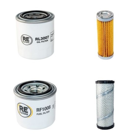 RANSOMES JACOBSEN HIGHWAY 3 Filter Service Kit Air Oil Fuel Filters w/Kubota D1105B Eng.