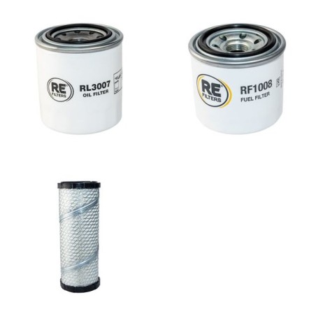 RANSOMES JACOBSEN HR 4600 TURBO Filter Service Kit Air Oil Fuel Filters w/Kubota D1505TE Eng.