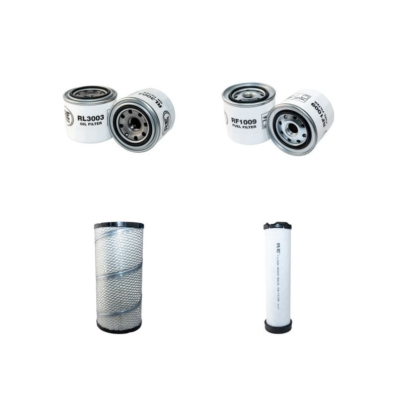 JACOBSEN HR 9016 TD Filter Service Kit Air Oil Fuel Filters w/KUBOTA V3300DI-TE2B Eng.