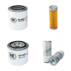 JACOBSEN LF 128 2/3 WHEELS Filter Service Kit Air Oil Fuel Filters w/Kubota D1105E Eng.     28 CH