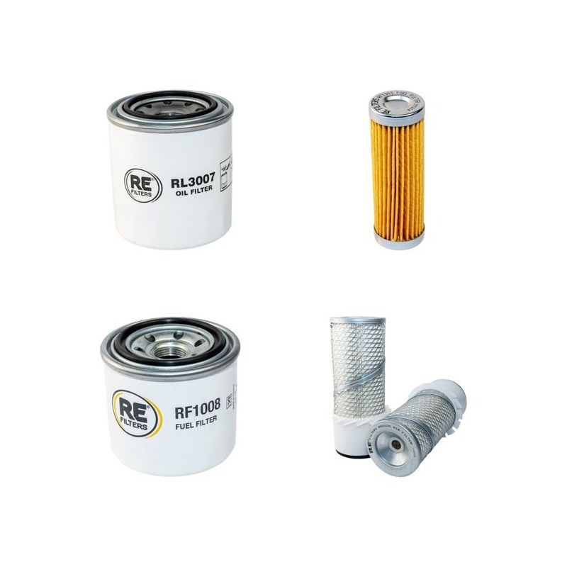 JACOBSEN LF 128 2/3 WHEELS Filter Service Kit Air Oil Fuel Filters w/Kubota D1105E Eng.     28 CH