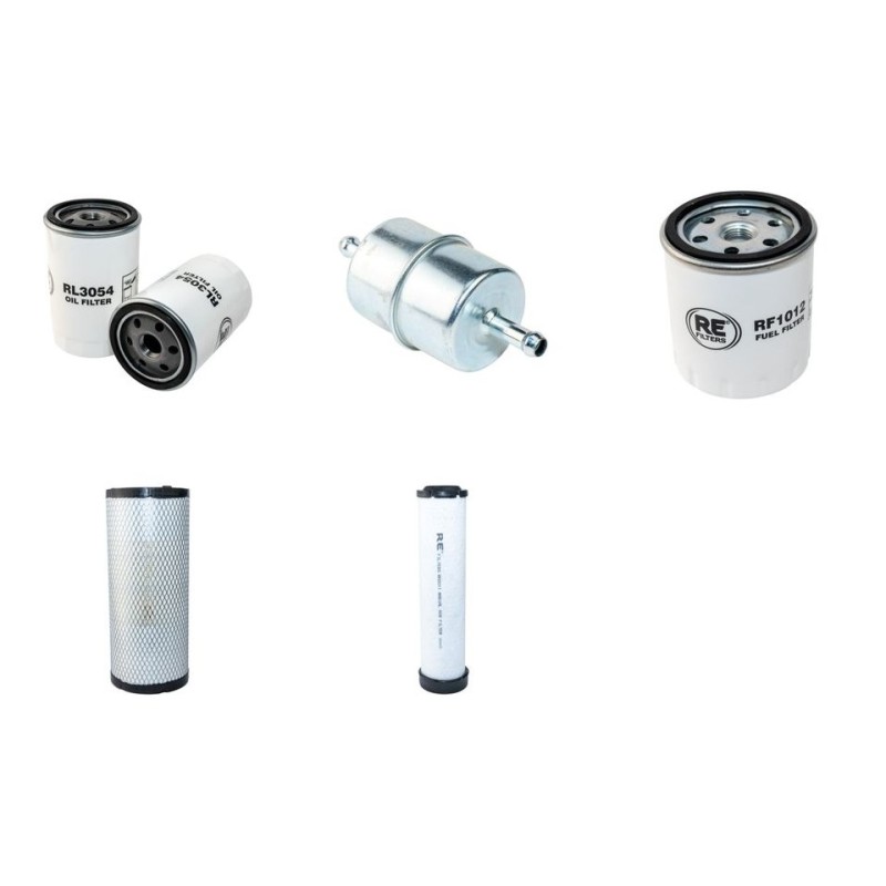 JACQUET HYDRO 880 C Filter Service Kit Air Oil Fuel Filters w/Lombardini LDW2004T Eng.
