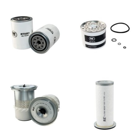 JCB 1 CX SLP Filter Service Kit Air Oil Fuel Filters w/Perkins 1000 Eng.