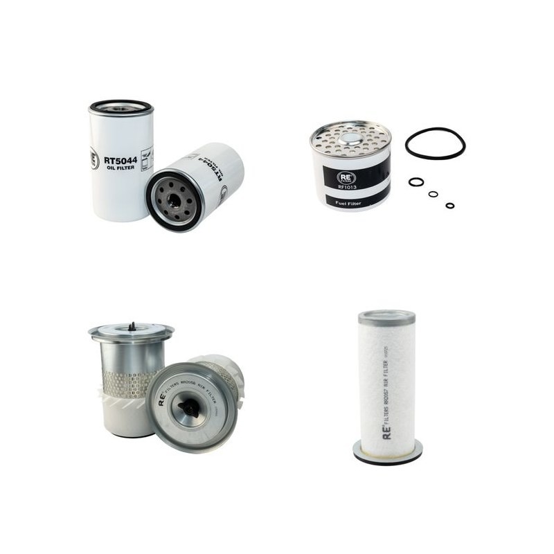 JCB 2CX Filter Service Kit w/Perkins Engine. SN 650000 to 656999 Air, Oil, Fuel