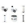 Filter Kit for JCB 2CX with Perkins U2818705 Engine. Year 2002 to 2006